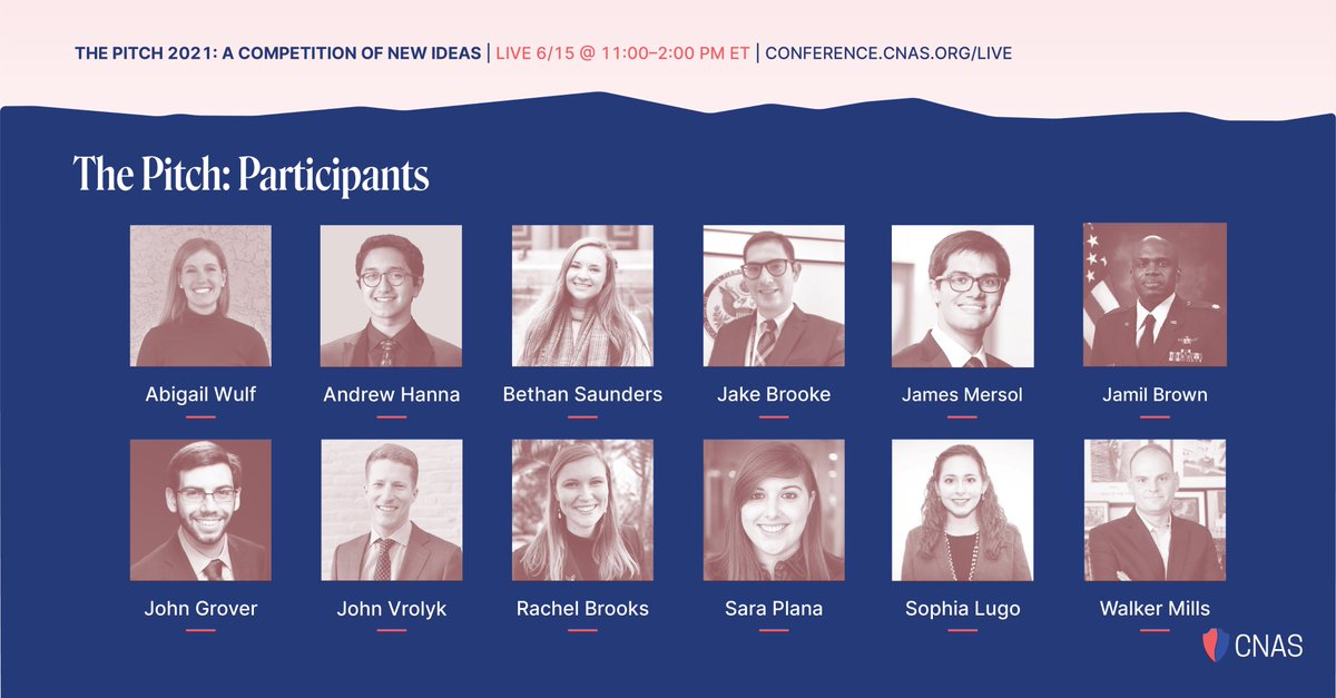 NEW: Finalists for The Pitch have been announced. Congratulations to all our contestants, and tune in next Tuesday at 11:00am ET to watch them present their pitches.

conference.cnas.org/session/the-pi…