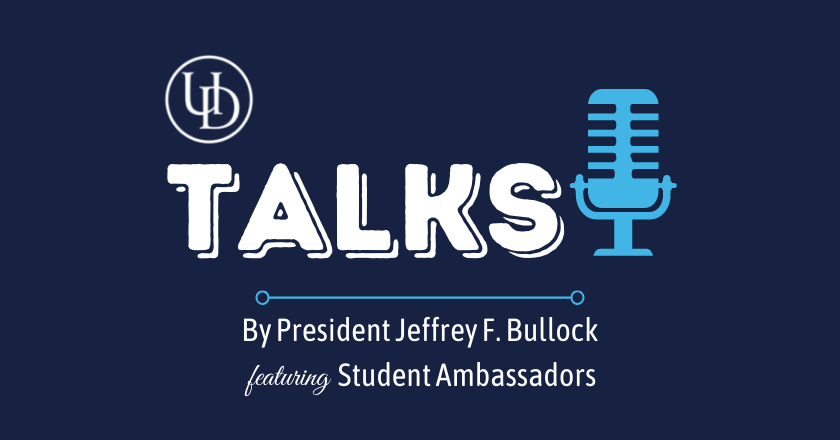 UDubuque's tweet photo. Student ambassadors greet visitors, give campus tours, help in @DBQAdmissions, and so much more. Two of these incredible people join President Bullock for today’s #UDTalks. Video: https://t.co/6G0JV0cSDl

#FutureSpartans, schedule your campus visit at https://t.co/QpEseacKP4. https://t.co/DFezYvxWob