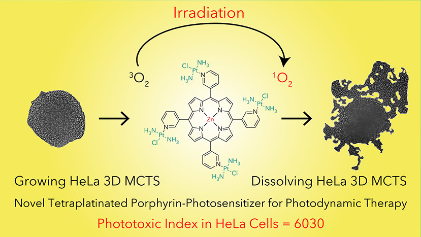bhkenlo's tweet photo. Potent PBS/Polysorbate-Soluble Transplatin-Derived Porphyrin-Based Photosensitizers for Photodynamic Therapy https://t.co/n3DEunbwp8 Spingler and co-workers @InorgChem #platinum #zinc #porphyrin #PDT #MCTS #ChemTwitter #RealTimeChem https://t.co/VhszkRZu1a