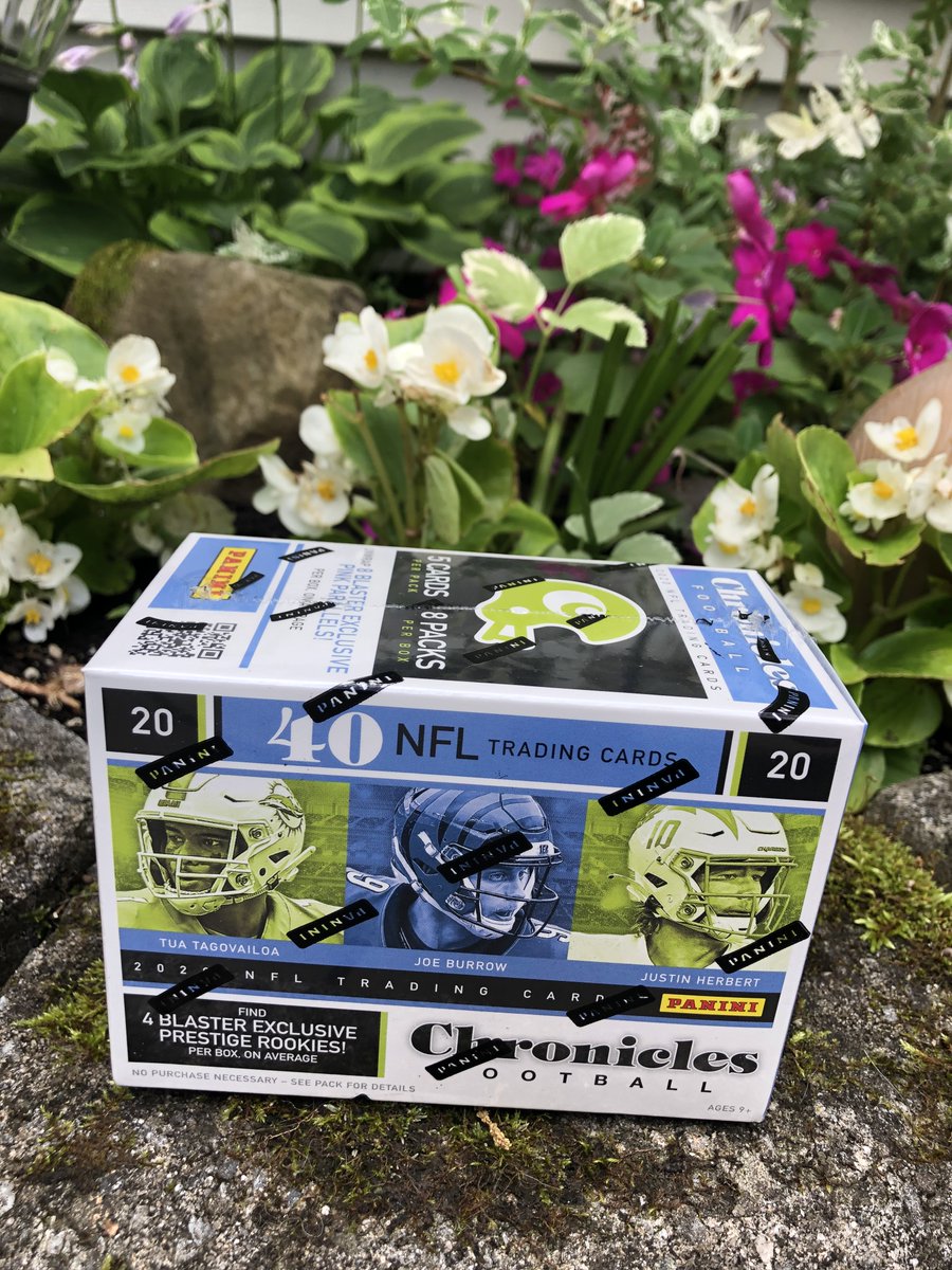 TheBreakerBoyz's tweet photo. ๐จBOX ALERT๐จ2020 Chronicles Panini football booster. This will be used in a break. @NFL @PaniniAmerica Can DM an offer if you want the whole thing for yourself. The team has 3 chronicles booster. #ByBB #collector #TradingCards #NFL #FootballStars https://t.co/Xkymc0UQMM