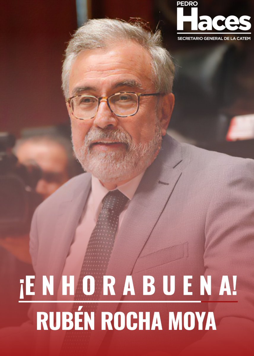 PedrohacesO's tweet image. #Sinaloa habló fuerte y reconoció la enorme lucha social de mi amigo Rubén @rochamoya_, al brindarle su confianza como próximo Gobernador. 

¡Muchas felicidades! Las y los trabajadores #CATEM estaremos contigo para impulsar la transformación de este gran estado.