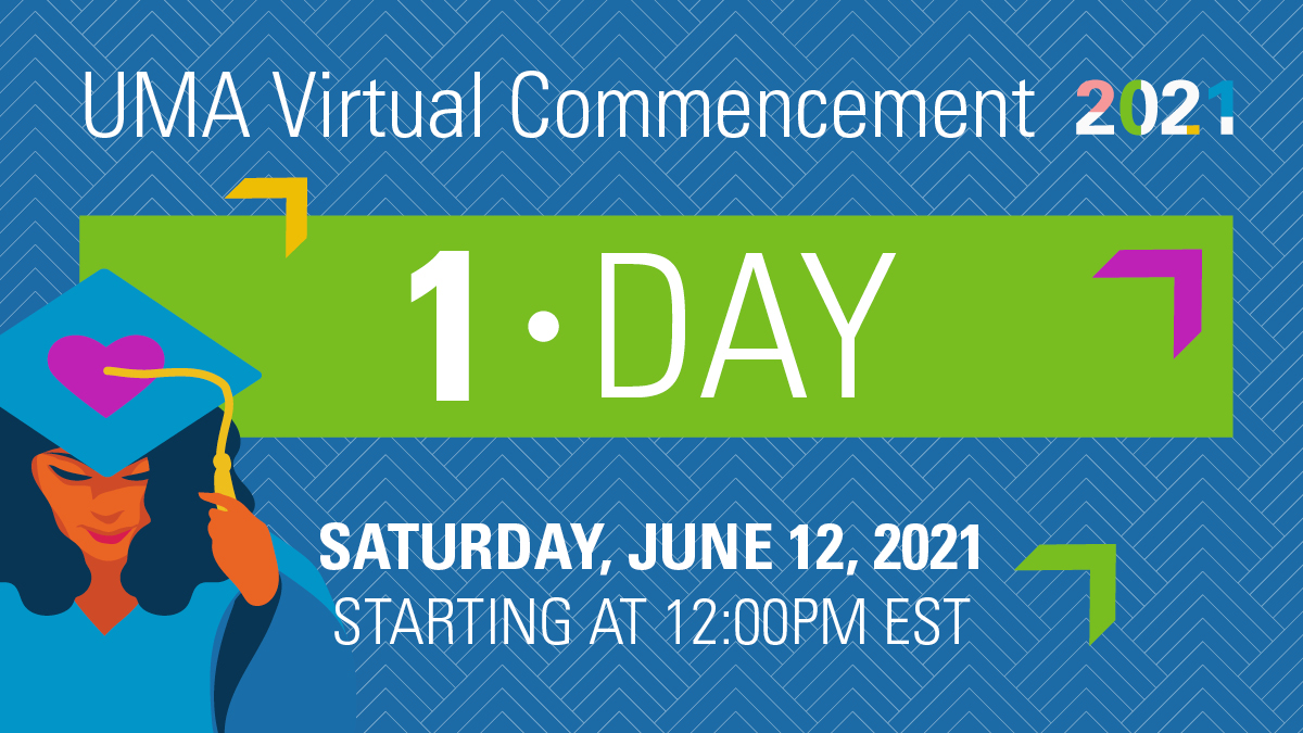 UltimateMedical's tweet photo. One more day until UMA's Virtual Commencement!
Visit https://t.co/DX1USB12oy to watch live starting at 12:00 p.m. EST!
#UMAgrad #VirtualCommencement https://t.co/ERcXiZiCyN