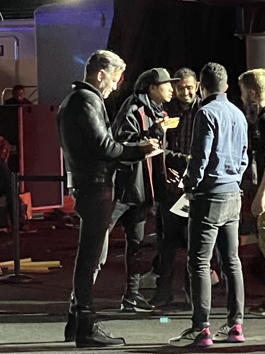 freeyourtesla's tweet photo. Franz signing autographs at the Plaid event! https://t.co/7jSnszGhsK