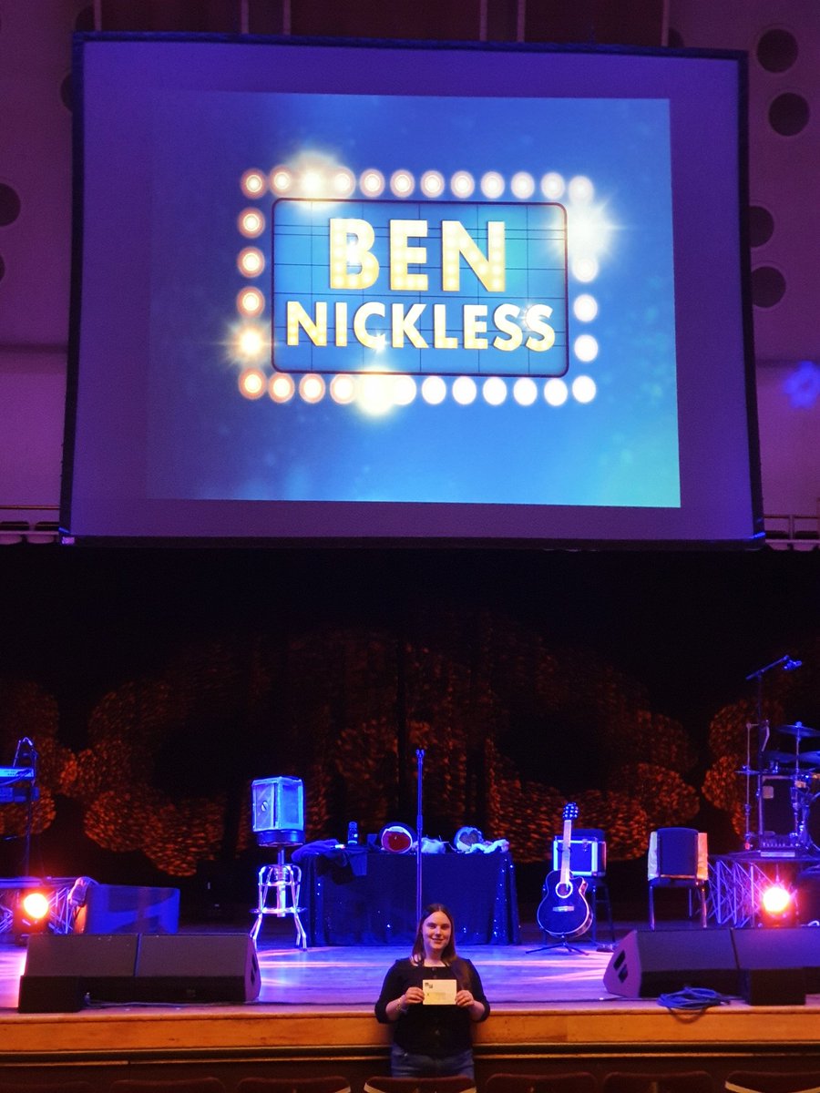 L_K1990's tweet photo. Welcome back to @realbennickless to @RoyalNottingham and to everyone out tonight! Thank you for the competition tickets! Going to enjoy the show and love seeing Ben back doing what he does best ❤ https://t.co/HjlXzjRx2E