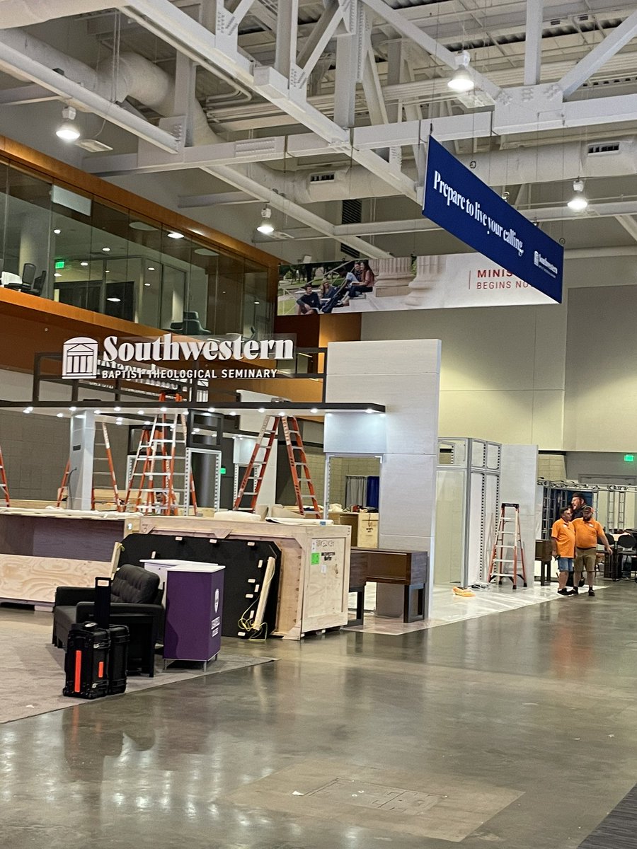 Adam W. Greenway (@adamgreenway) on Twitter photo Our <a href="/SWBTS/">Southwestern Seminary</a> and <a href="/TXBaptCollege/">Texas Baptist College</a> #SBC21 booth is going up today in Nashville. Be sure to come by next week to learn more about our programs, meet our world-class faculty, snag some really great swag, and so much more. Look forward to seeing you there! Our <a href="/SWBTS/">Southwestern Seminary</a> and <a href="/TXBaptCollege/">Texas Baptist College</a> #SBC21 booth is going up today in Nashville. Be sure to come by next week to learn more about our programs, meet our world-class faculty, snag some really great swag, and so much more. Look forward to seeing you there!