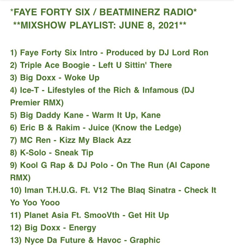 djlordron's tweet image. #59 &amp;amp; #62 Top 💯 #MixcloudCharts #HipHop #MixShow @BEATMINERZRADIO @mixcloud mixcloud.com/djlordron/faye… #FridayVibes #NewMusic #ClassicMusic