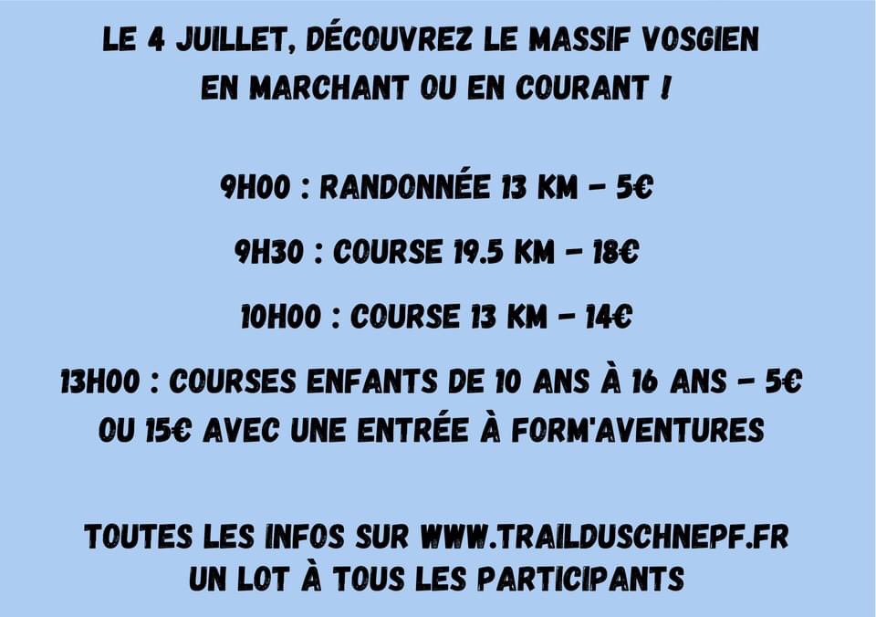 Rendez-vous le 4 juillet prochain pour la reprise du Trail avec nos 2 épreuves de 13 et 19.5 km.
#trail #reprise #sport #anticovid #courir #montagne