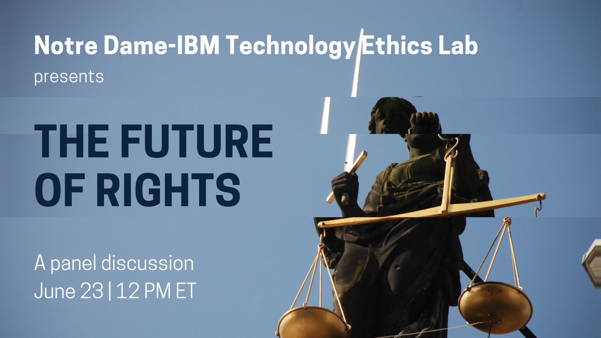 techethicslab's tweet photo. How do new technologies challenge existing rights? Has emerging tech created a need for new rights? Join us on June 23 at 12 PM ET for a panel discussion on The Future of Rights, exploring these questions and their implications for designers, practitioners, policymakers, &amp; more. https://t.co/RaLbVFIHjn