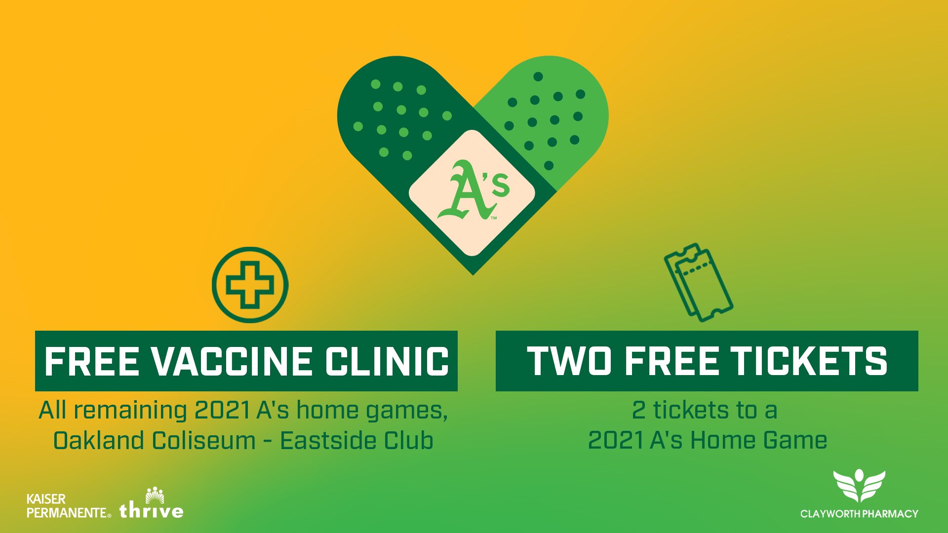 Oakland A's on Twitter "We’re proud to join MLB’s Vaccinate At The