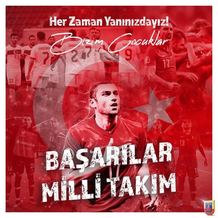 İnandık🇹🇷
Başaracağız🇹🇷

#EURO2020 Avrupa Futbol Şampiyonası'nda Milli Takımımıza başarılar dileriz…
#BizimÇocuklar
#TUR