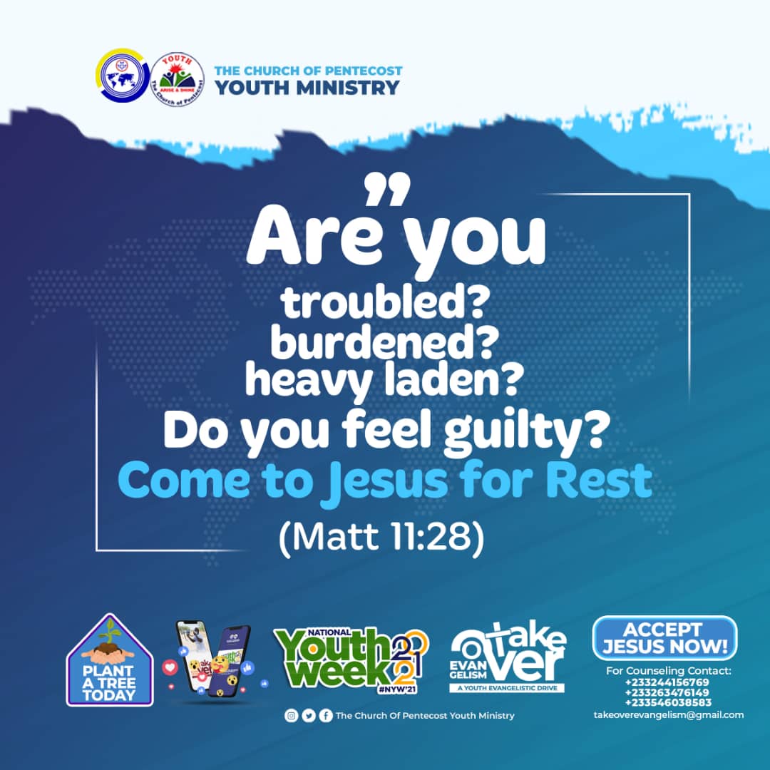 PENSA GHANA PUBLICITY (@pensaghana1) on Twitter photo Do you want to take a decision by accepting JESUS CHRIST as your LORD and SAVIOUR?
Click on the link below and let's help you.
bit.ly/TakeOverEvange…
Or email us via:
takeoverevangelism@gmail.com
God Bless You!
#JesusSaves
#PlantATree
#PreachTheGospel
#TakeoverEvangelism Do you want to take a decision by accepting JESUS CHRIST as your LORD and SAVIOUR?
Click on the link below and let's help you.
bit.ly/TakeOverEvange…
Or email us via:
takeoverevangelism@gmail.com
God Bless You!
#JesusSaves
#PlantATree
#PreachTheGospel
#TakeoverEvangelism