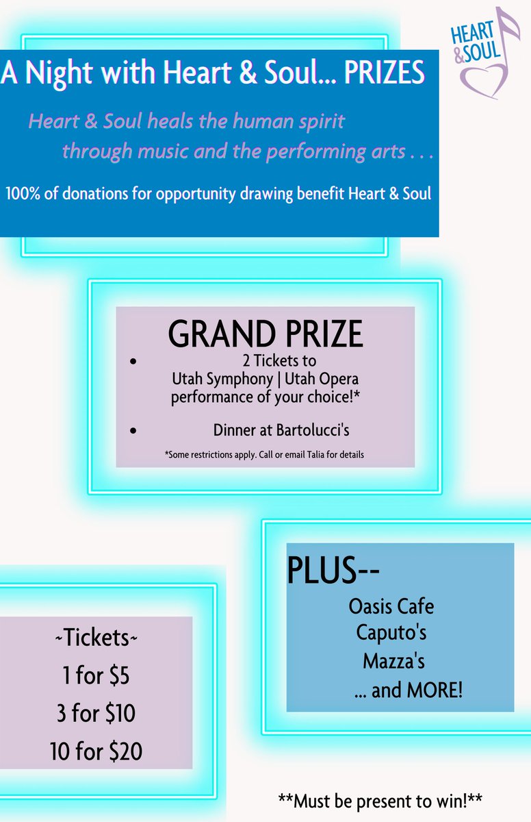 HeartSoulSLC's tweet photo. TOMORROW! Join us for a fundraising event: "A Night with Heart &amp; Soul... featuring WAY COOL BAND!"

Follow the link to get your tickets!

https://t.co/6VD16Ysykh https://t.co/kjb9vks2YV