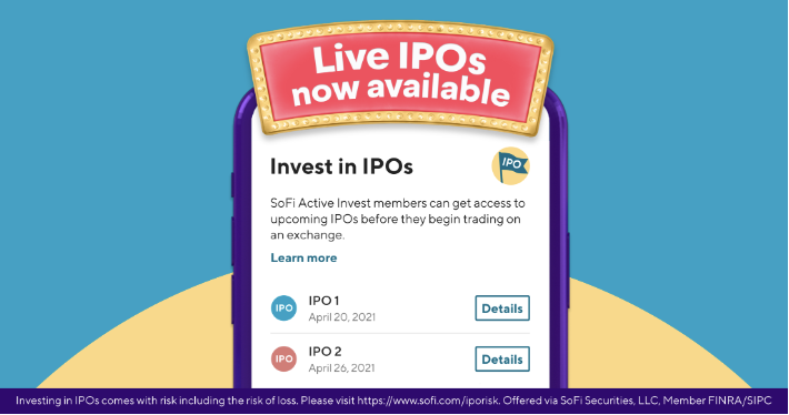 DebtFreeGuys's tweet photo. 🗣 IPO Investing is here!
My friends over at @SoFi are now offering IPOs at the IPO price *before* they’re traded on a public market. This is a limited time offer though, so get in on the action while it’s LIVE. #InvestInIPOs >> https://t.co/zgTY997eCM #ad https://t.co/84r0b2kMd4