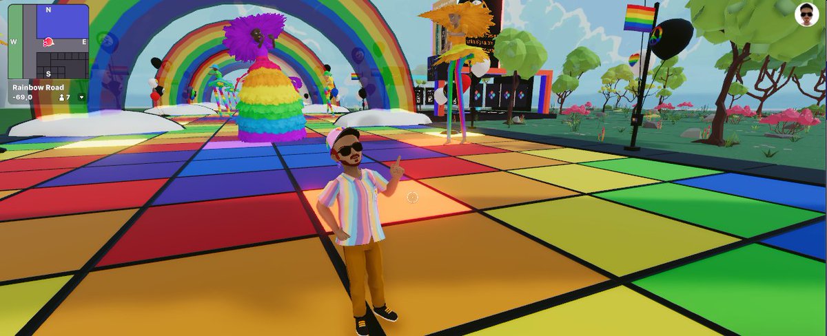 cryptonairesus's tweet photo. Those long legs in Trinidad are called "walking stilts". Were they originated and cool to see them. π₯ π₯ π₯
#DCLPride #Cryptonaires #Decentraland https://t.co/K9fCkHVFZi