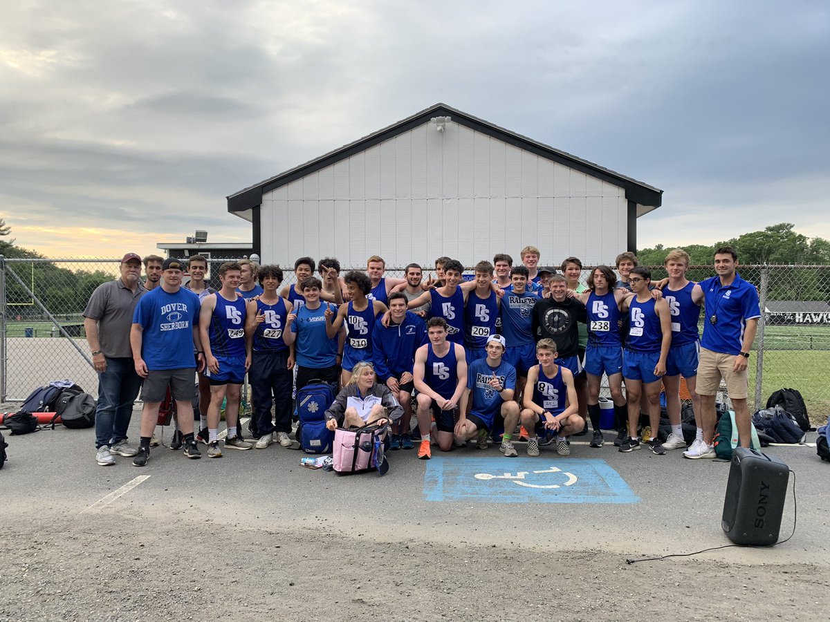 The Dover Sherborn boys track team wins the TVL Championship!
