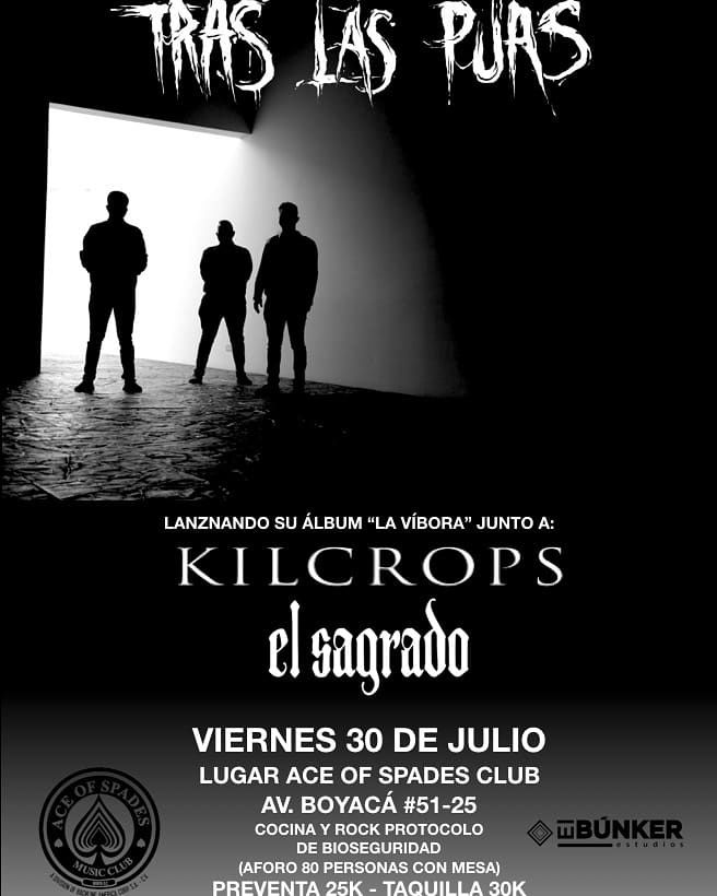 KILCROPS's tweet photo. TRAS LAS PÚAS, EL SAGRADO Y KILCROPS en vivo. https://t.co/3RVkTIP32s