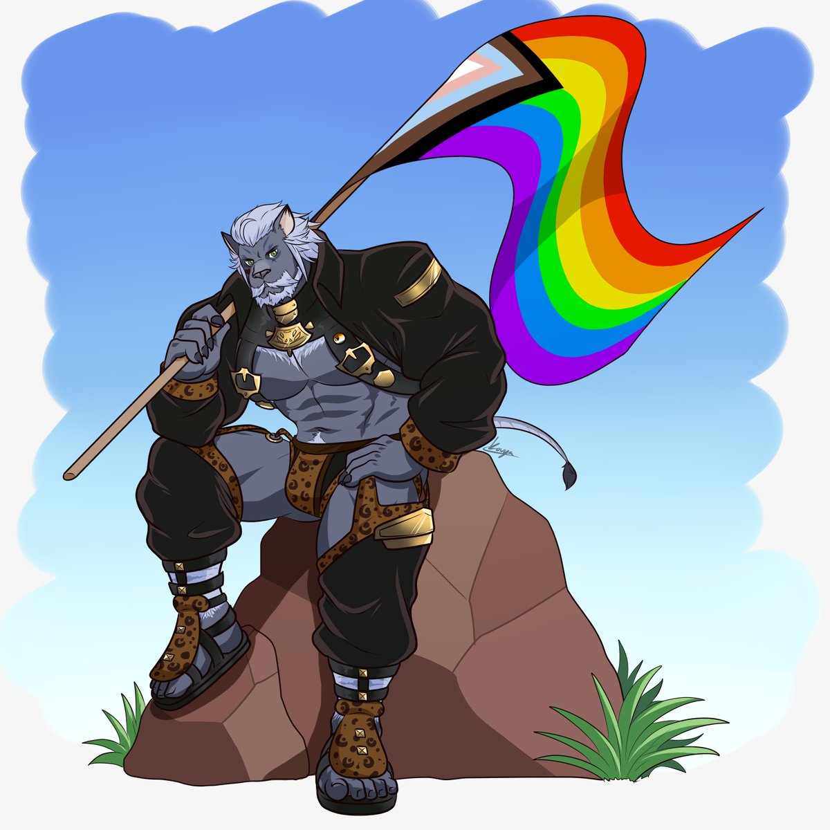 KoutatoArts's tweet photo. Hrothdad ready for Pride!

For @GraffXIV https://t.co/mlk2Ogfzaw