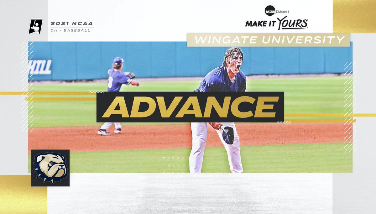 NCAADII's tweet photo. 🚨 No. 6 Wingate advances to the  #D2BSB Championship game‼️ https://t.co/LT424Awfne