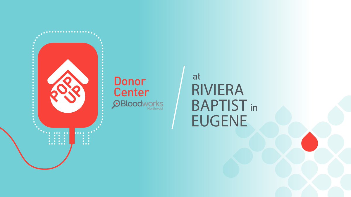 Bloodworks Northwest (@bloodworksnw) on Twitter photo 📆 Hey #Eugene, we need donors to book their appointment at our Pop-Up @ Riviera Baptist. Let's fill this one up on 6/14-6/16: bit.ly/3pFBCoX.
<a href="/Oakshire/">Oakshire Brewing</a> <a href="/Willamalane/">Willamalane</a> <a href="/pipeworks/">Pipeworks Studios</a> 📆 Hey #Eugene, we need donors to book their appointment at our Pop-Up @ Riviera Baptist. Let's fill this one up on 6/14-6/16: bit.ly/3pFBCoX.
<a href="/Oakshire/">Oakshire Brewing</a> <a href="/Willamalane/">Willamalane</a> <a href="/pipeworks/">Pipeworks Studios</a>