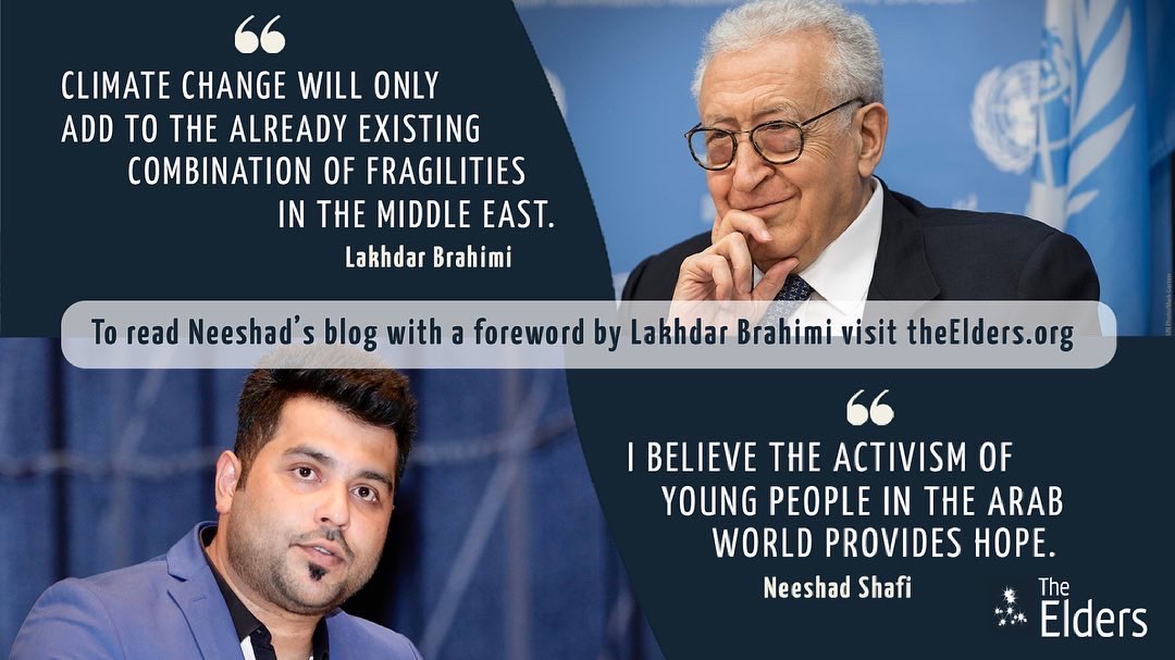 ineeshadvs's tweet photo. My latest blog for @TheElders where I #emphasised the important #role the #Arab region ought to play in #climateaction and calls for #civilsociety engagement to ensure #climateaction is inclusive and open to all.
https://t.co/C5qWb5QUOd https://t.co/iP1tgMA0Jn