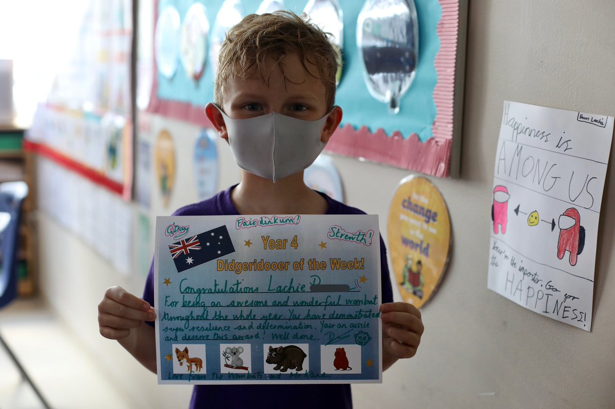 BISCLincolnPark's tweet image. Well done to @BISCLPYear4 Lachie P. on taking home the Didgeridooer award this week! 💫👏#RedCarpetAssembly
#nordangliaeducation @NAEducation @PrincipalPearce