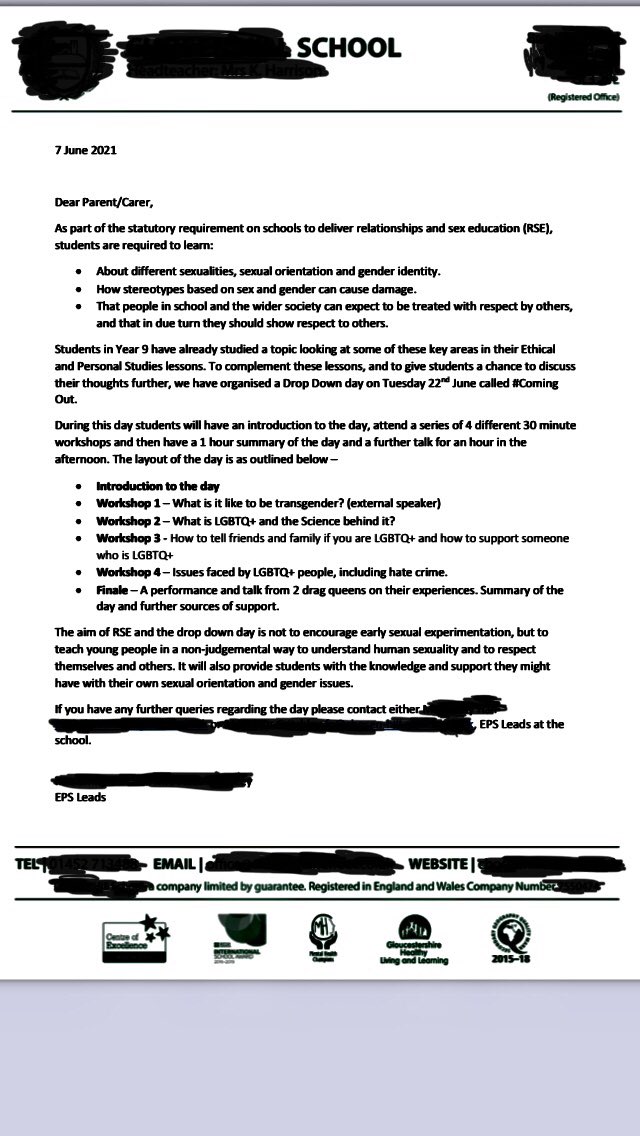 How to mark #PrideMonth2021 with Year 9 in a Gloucestershire Secondary School. In case you were wondering. #DelightedParent #TopMarks 👏👏👏 <a href="/LGBTChelt/">The LGBT+ Partnership</a>