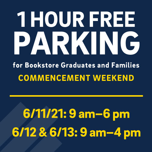 ucsdbookstore's tweet photo. For your shopping convenience, the Bookstore is providing 1-Hour Free Reserved Parking for Graduates and Families on the 1st floor, Gilman Parking Structure today from 9 am to 6 pm and on 6/12 & 6/13 from 9 am to 4 pm.
Congratulations @ucsandiego class of 2021! #tritonsforlife https://t.co/PzIFfP6QPE