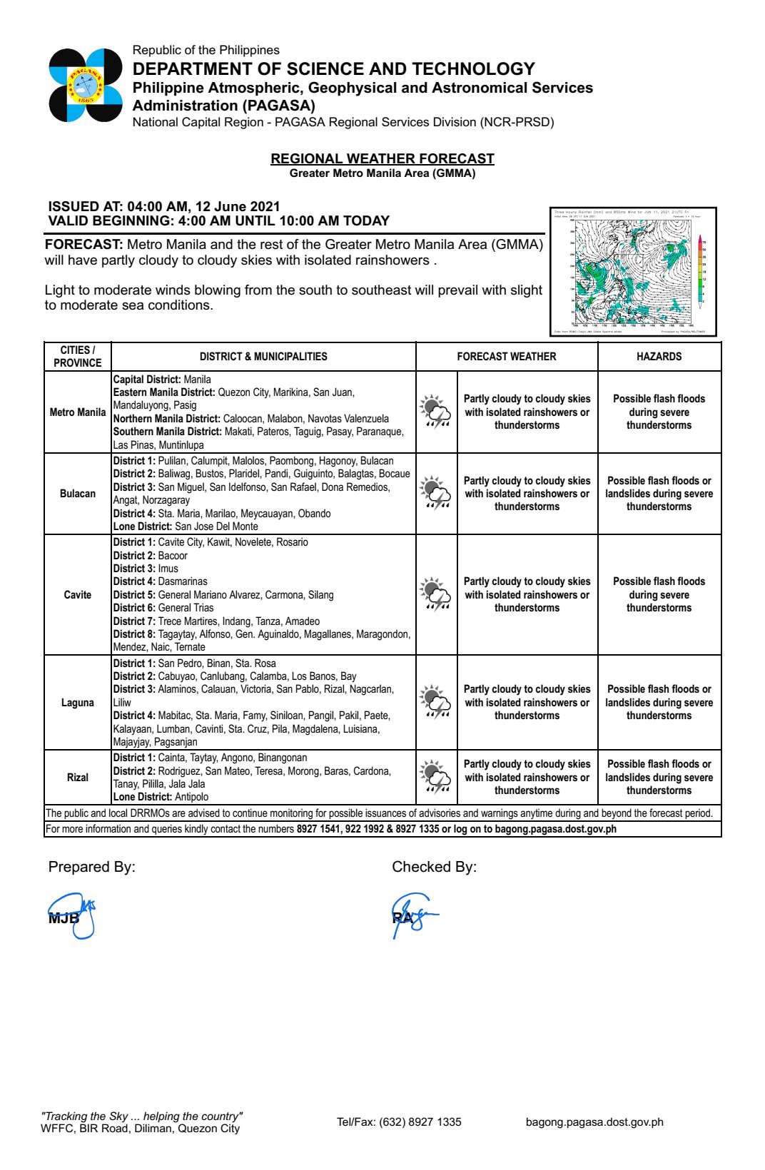 Pagasa Dost Regional Weather Forecast For Greater Metro Manila Area Gmma Ncr Prsd Issued At 4 00 Am 12 June 21 Valid Beginning 4 00 Am 10 00 Am Today T Co Firekijvad T Co Tohiobqkpd Pagasa Dost Regional Weather Forecast For Greater Metro Manila Area Gmma Ncr Prsd Issued At 4 00 Am 12 June 21 Valid Beginning 4 00 Am 10 00 Am Today T Co Firekijvad T Co Tohiobqkpd