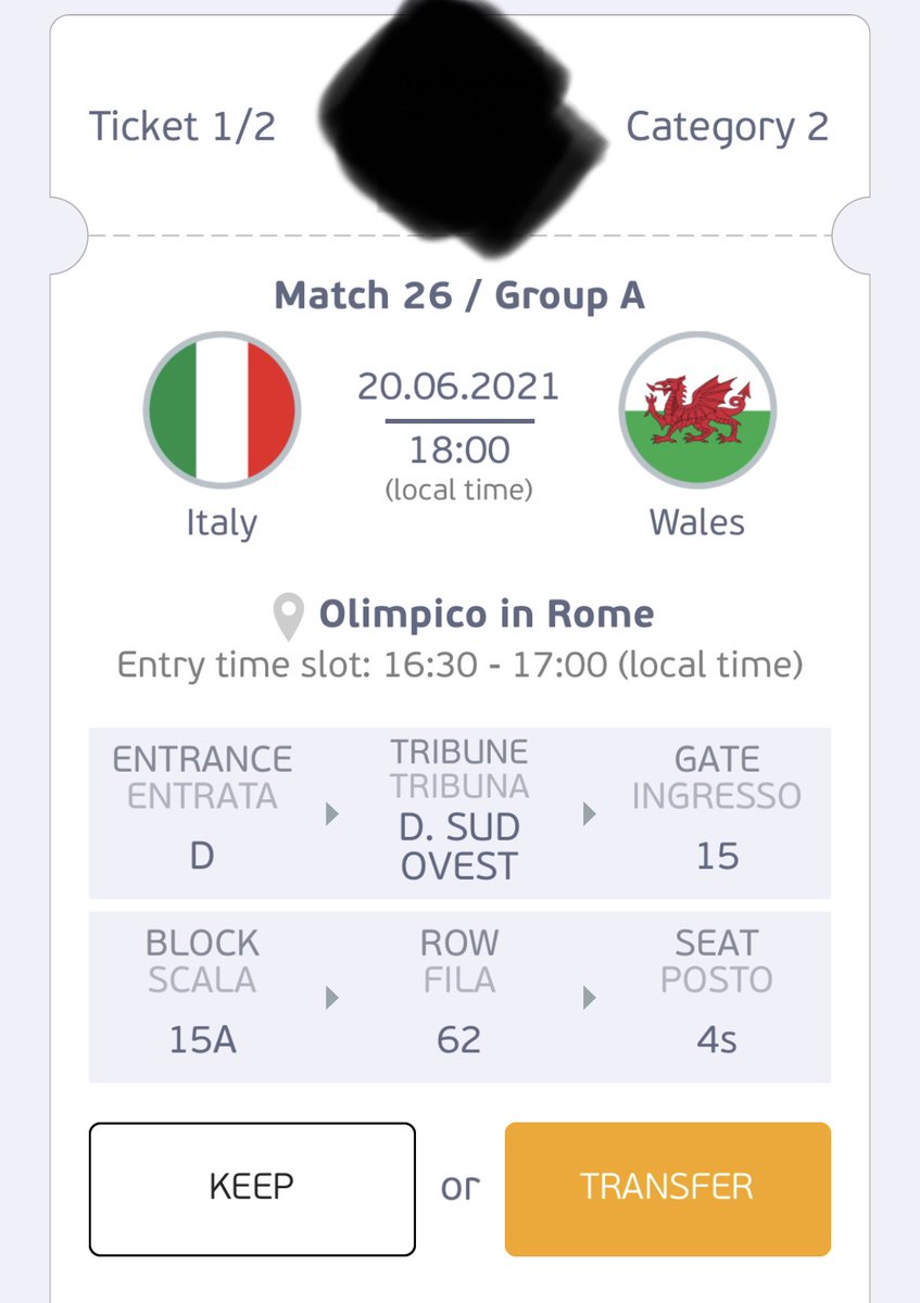 Stephedwards92's tweet photo. 🚨FOR SALE - Please RETWEET🚨

2 x category 2 tickets (cost €250)
Italy 🇮🇹 v Wales 🏴󠁧󠁢󠁷󠁬󠁳󠁿
£200 for the pair 
Unable to go due to travel restrictions and quarantine 😩

@walesawayfans @WalesAwayDays @Colemans_Dream @TheWelshDragon9 @indywalesfans 

#ITA #WAL #ITAWAL #euro2020 https://t.co/YprciP5Mm1