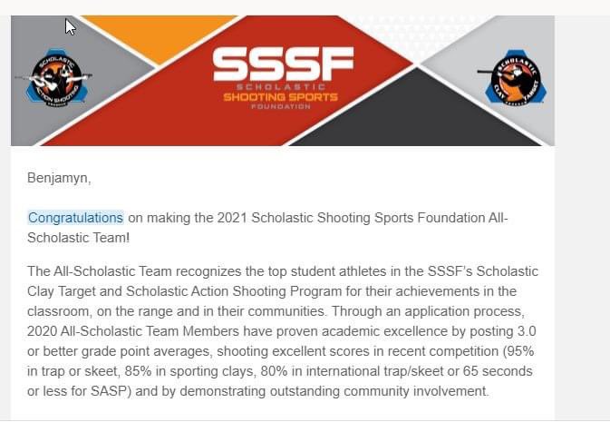 Honored to have been selected for the SCTP All-Scholastic team!