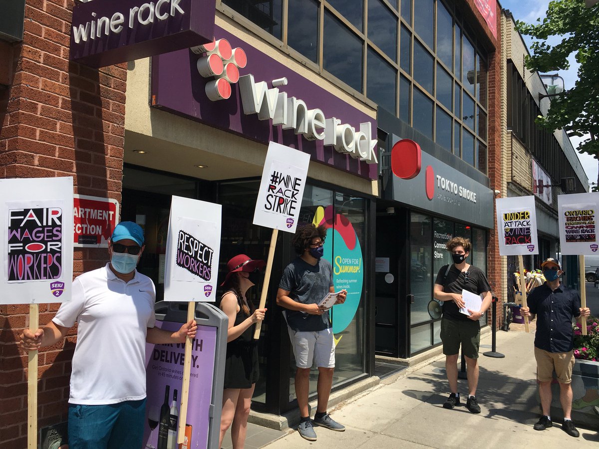 sympathylikes's tweet photo. Pretty disappointing that a strike was necessary when teachers @otffeo own Wine Rack stores via their pension @OTPPinfo. Teachers should always stand in solidarity with fellow workers.
#winerackstrike https://t.co/vowdnZGRcn