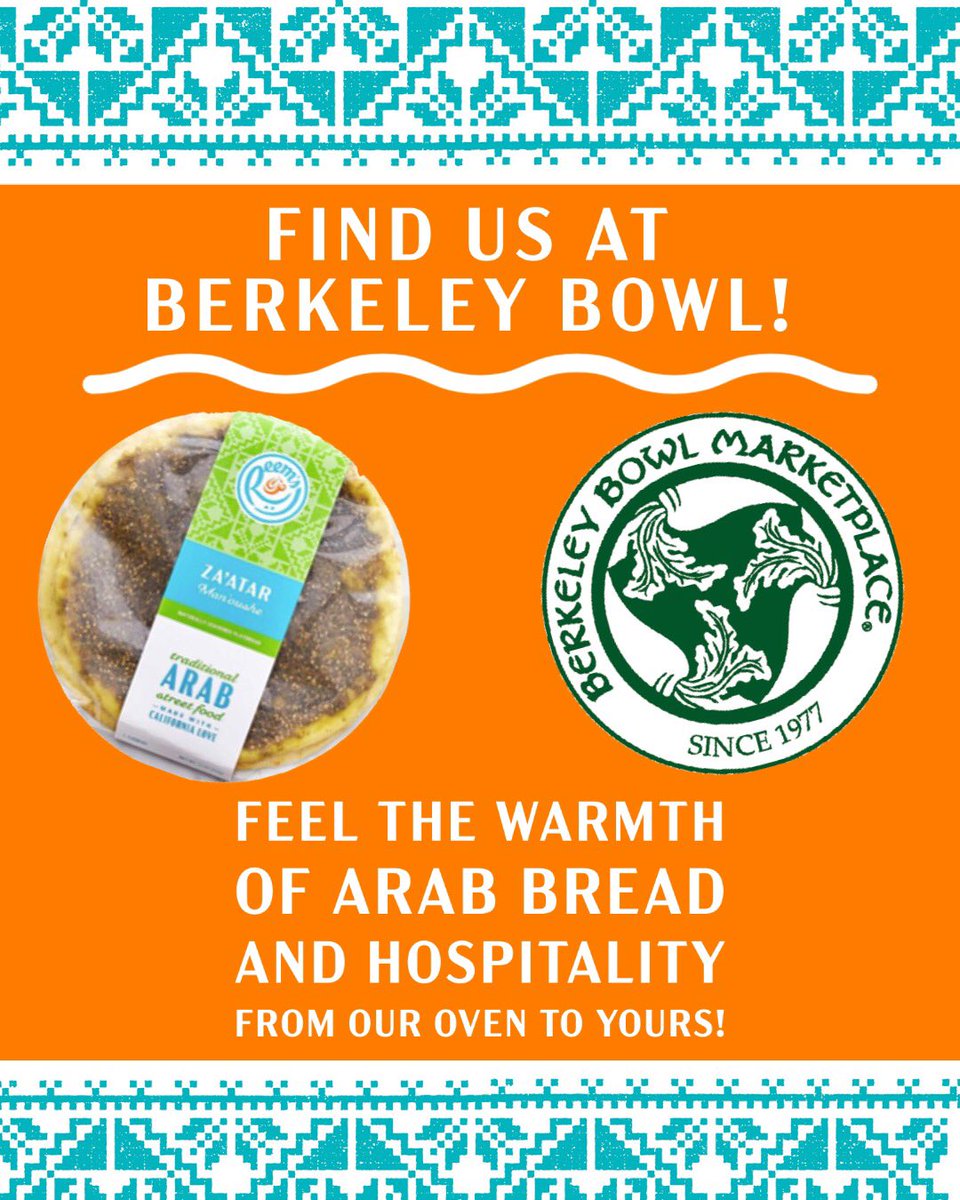 Reem's California (@reems133) on Twitter photo Weâre finally at both <a href="/BerkeleyBowl/">Berkeley Bowl</a> locations! Join us on this journey to invest in building resilience for our workers and building community through food! Next time youâre at Berkeley Bowl pick up some manaâeesh and let us know what you think! Weâre finally at both <a href="/BerkeleyBowl/">Berkeley Bowl</a> locations! Join us on this journey to invest in building resilience for our workers and building community through food! Next time youâre at Berkeley Bowl pick up some manaâeesh and let us know what you think!