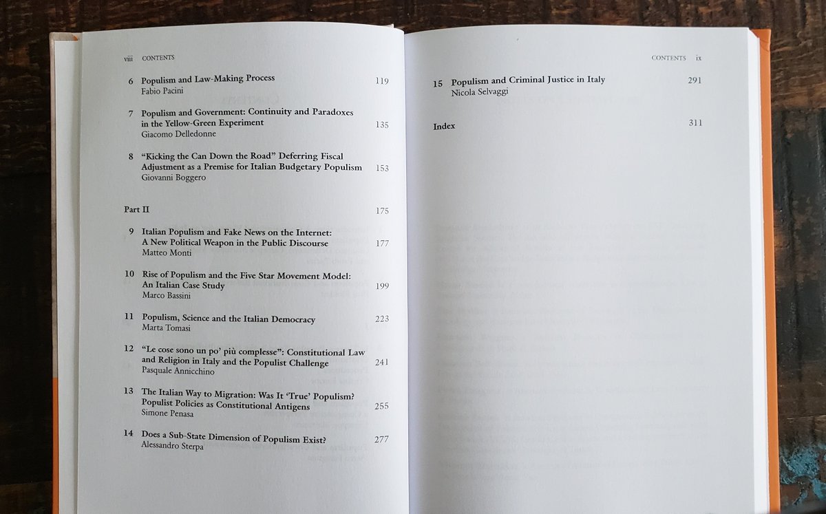 🤩 A new book worth reading: "Italian Populism and Constitutional Law," featuring an outstanding cast of scholars diagnosing the historical causes and present consequences of populism in Italy--and suggesting ways to contain it. 📥

Link: palgrave.com/gp/book/978303…