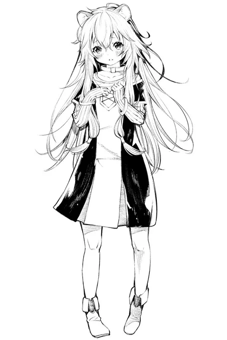 今日の過去絵は子供ラフタリアです。 