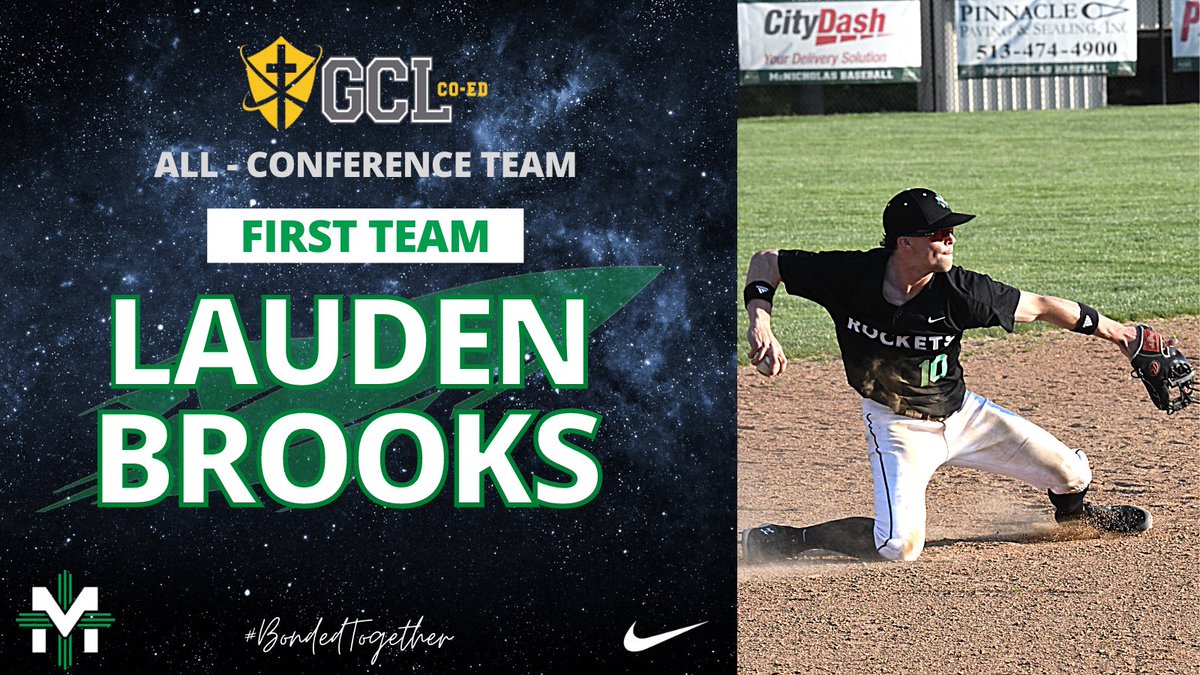 McNAthletics's tweet photo. First Team All-Conference 

Sr. @Lauden_brooks 
Sr. @economou_evan 
So. @TySnyder4 
Sr. @ClayBadylak2 https://t.co/kQOxwNwu8U