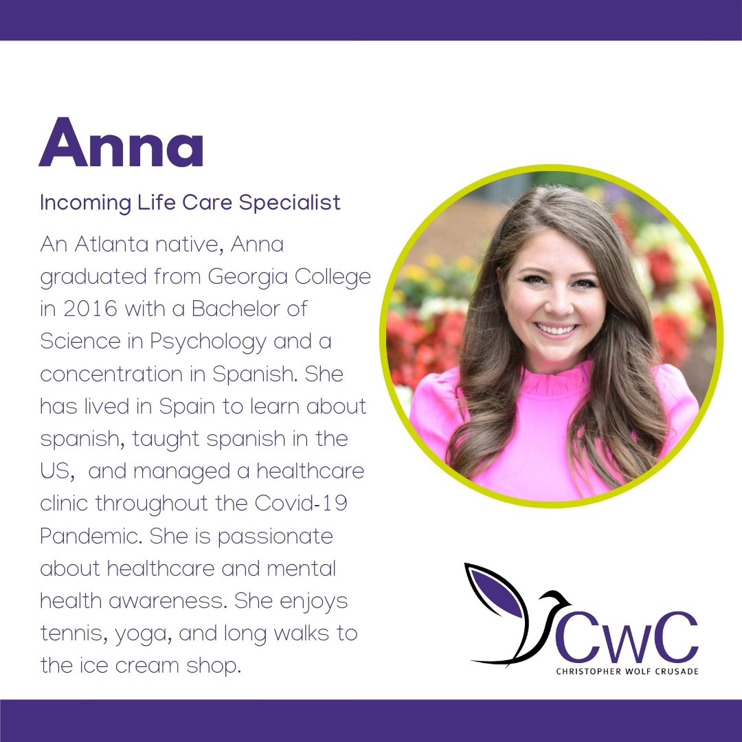 CWCAlliance's tweet photo. Please welcome and get to know our two newest Life Care Specialists Anna &amp; Carter! To find out more about the Life Care Specialist position or how to get involved, go to https://t.co/0SbXG0XrVK. #wellness #healthcare https://t.co/xIaYxEdkY0