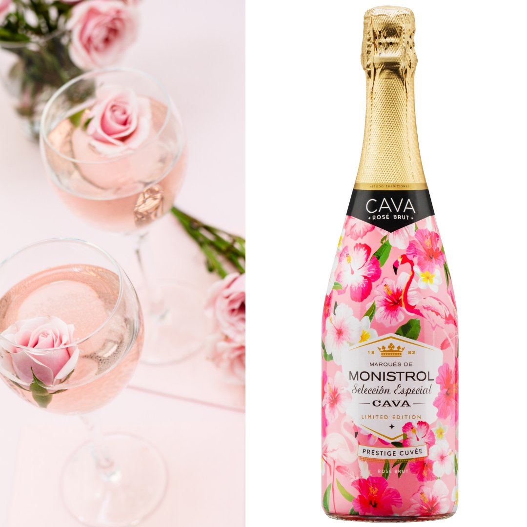 Monistrol Cava Brut Rose (SKU 15365)Cool pink in colour, complemented by a creamy mousse. The flavours include bright red fruits, and the finish is crisp and clean. Great as an aperitif, or pair with light meals such as salads and even desserts. On SALE now until July 31, SAVE $1
