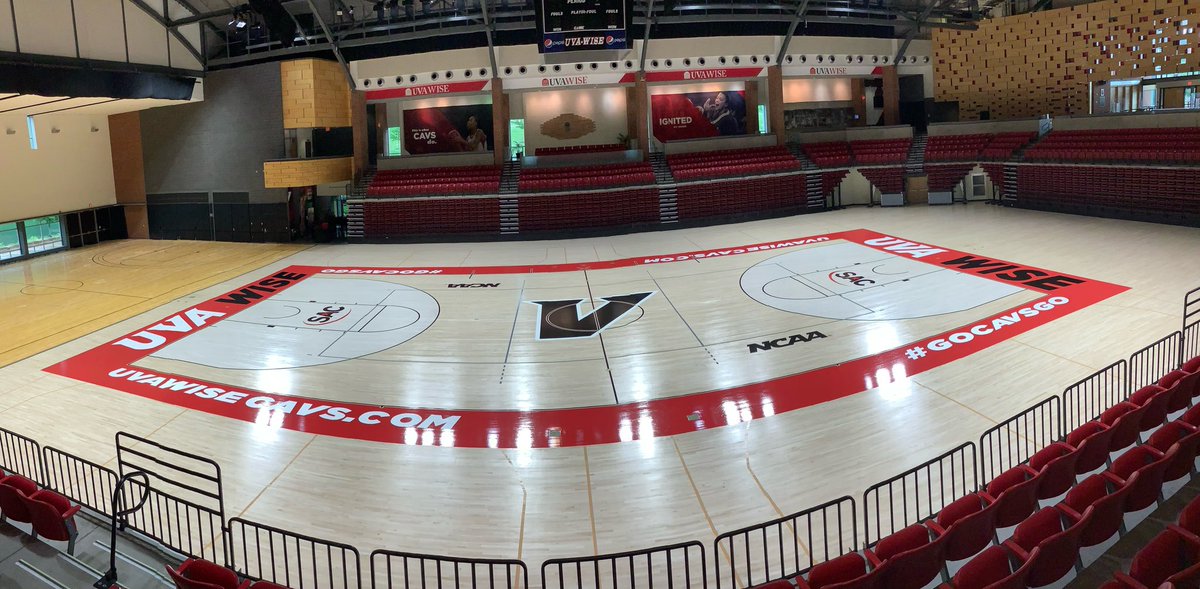 Are y’all ready for this?!? Check out the before and after shots of the newly redesigned Prior Center floor! 👀

#UVAWise