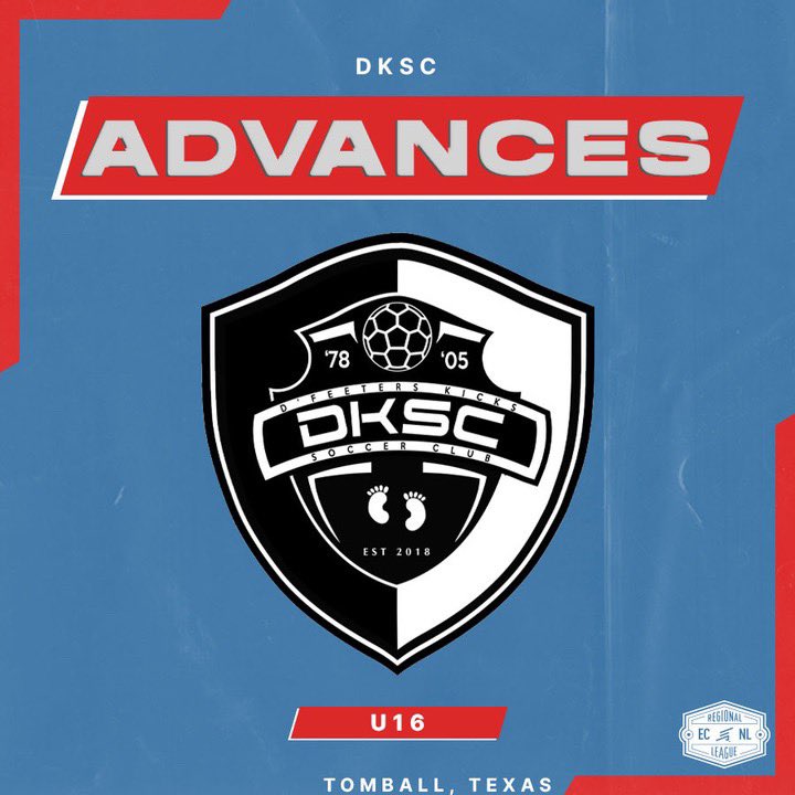 U16 <a href="/DKSC_official/">D'Feeters Kicks Soccer Club</a> move on to the semis! #ECNLRL