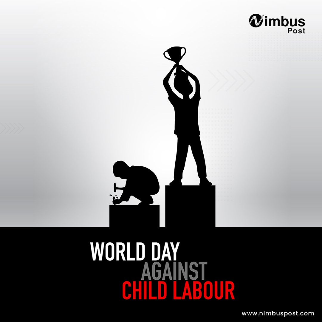 Let’s join hands against the crime which makes this world a dark place. #SayNoToChildLabour

#NoChildLabour #WorldDayAgainstChildLabour #June12 #ChildLabour #education #endchildlabour #labour #children #thechildrenoftheworld #stopchildlabour #NimbusPost