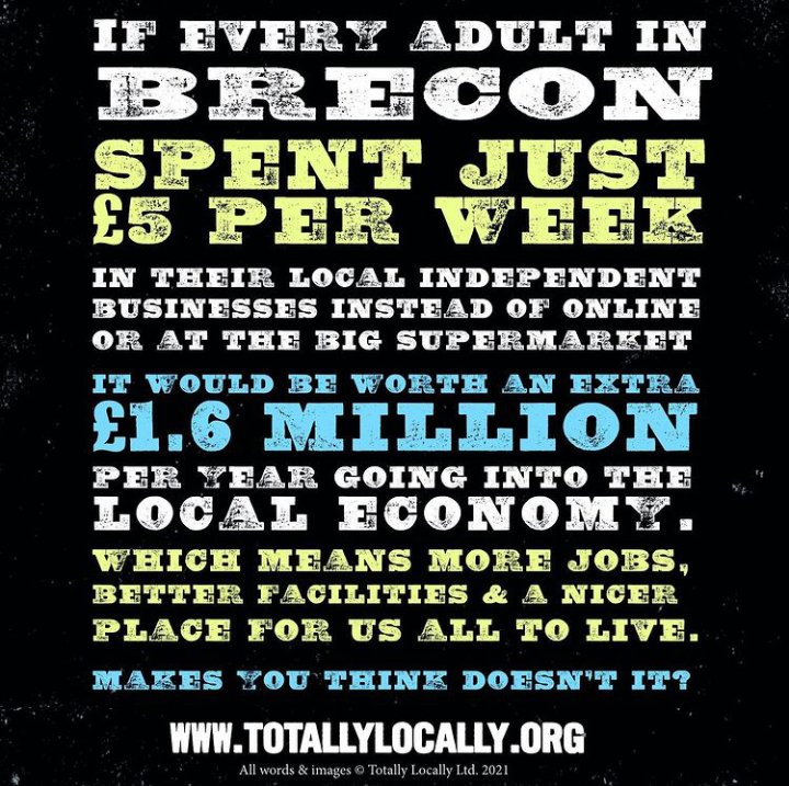 What are you doing tomorrow? The <a href="/1totallylocally/">Totally Locally HQ</a> revolution hits #BeautifulBrecon with #FiverFest. Come along and show all our lovely indie shops how much you've missed them (they've missed you) 🐝🐝🐝