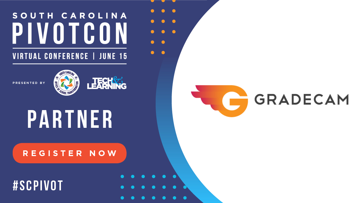 GRADECAM's tweet photo. Join us on June 15 at #SCPivotCON, an opportunity for educators across SC to come together as a community and celebrate our successes during the era of COVID, reimagine what school will look like in our future, and reconnect with colleagues. Register here: https://t.co/OocpZZ7EMn https://t.co/H48ObIALt2