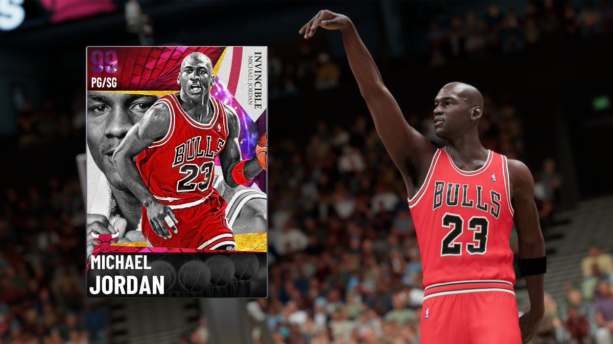 NBA2KMyTEAM's tweet photo. Point Guard Invincible MJ is a bucket 🐐 Who has him? https://t.co/L4Ben7AvNj