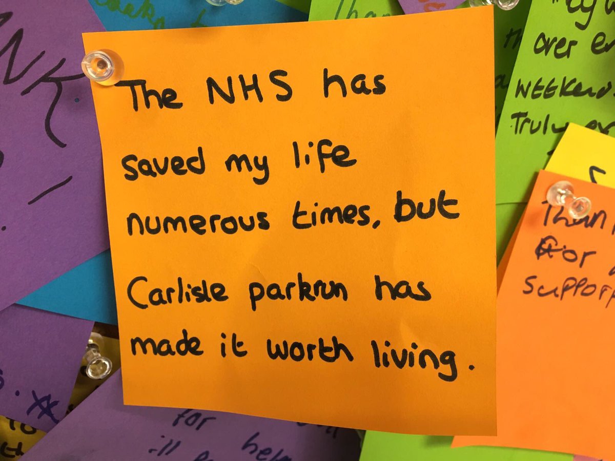 <a href="/1julesc/">Julie Clayton</a> <a href="/NicolaJackson13/">Nicola Jackson</a> <a href="/AntonyTiernan/">Antony Tiernan</a> This will stay with me forever!!!! The power of parkrun! <a href="/carlisleparkrun/">Carlisle parkrun</a> <a href="/parkrunUK/">parkrun UK</a> #loveparkrun #nhs70