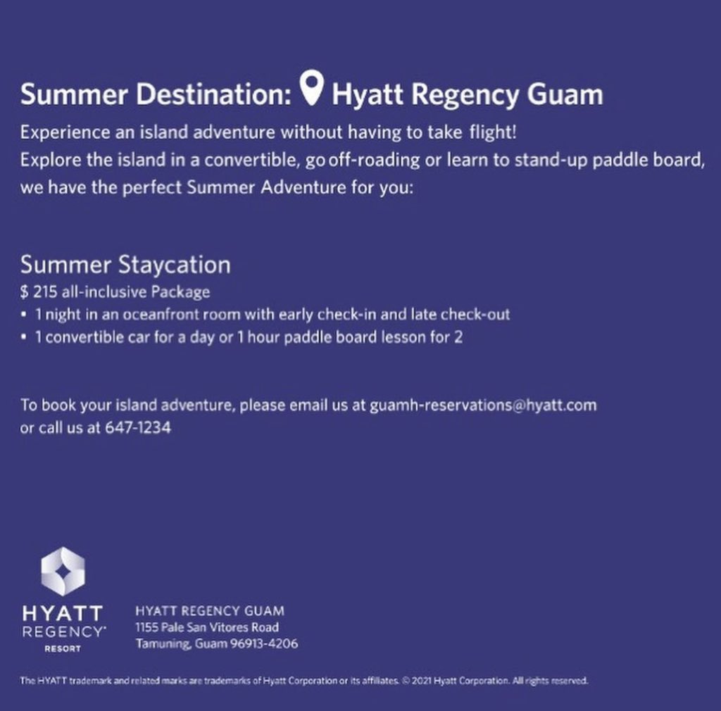 HyattGuam's tweet photo. ⛱🌴☀️ https://t.co/bouObQfdnI