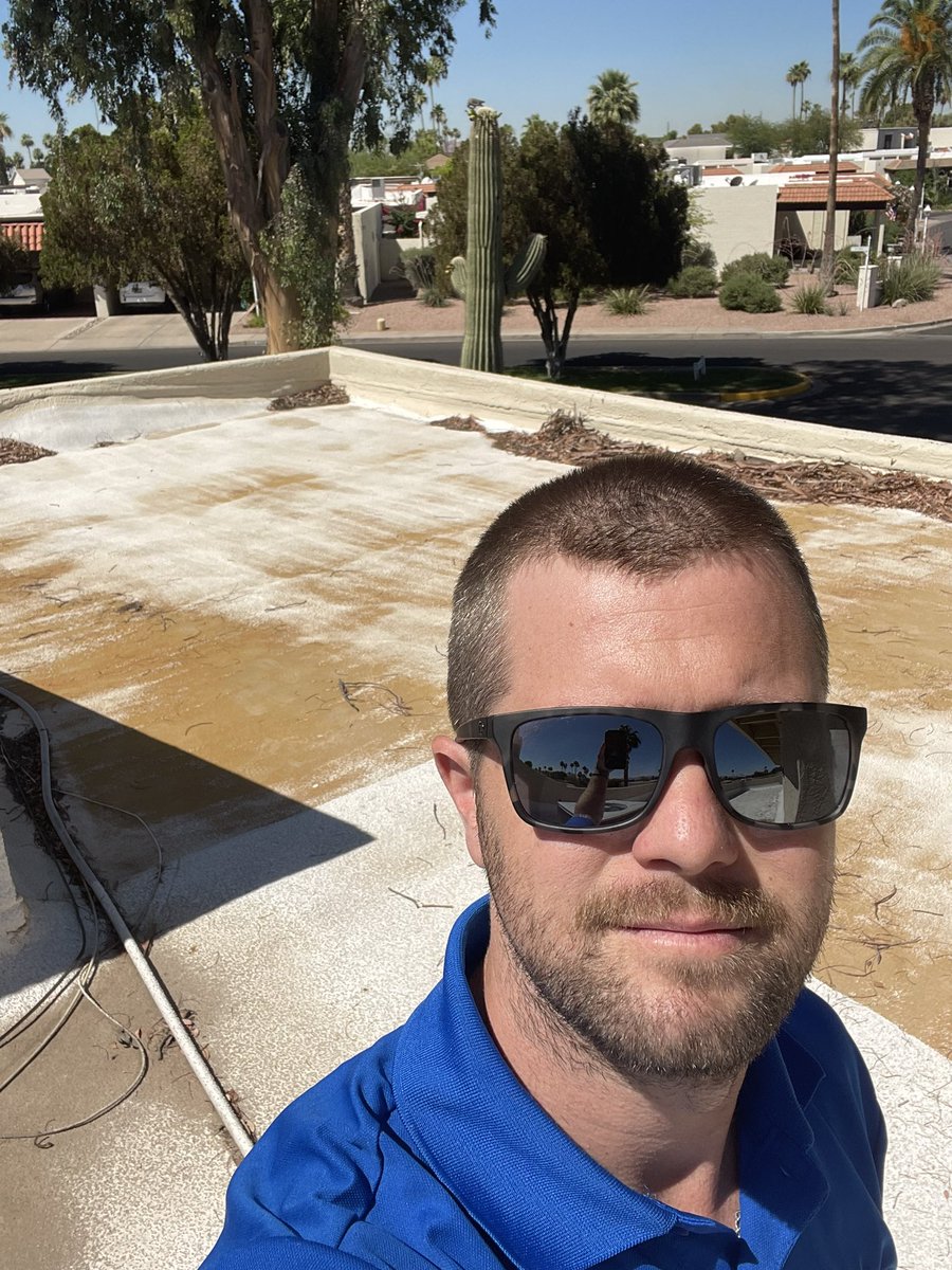 Residential roof walk for a Pro Contractor in Scottsdale. He liked our FREE assessment from a commercial roof walk last week, and now we are his first call for all of his roof coating jobs! Thanks #THD472 for the support! <a href="/sperryhenryco/">Scott Perry</a> @HenryProSales <a href="/AndrewJensen66/">Andrew Jensen</a> <a href="/HomeDepot/">The Home Depot</a>