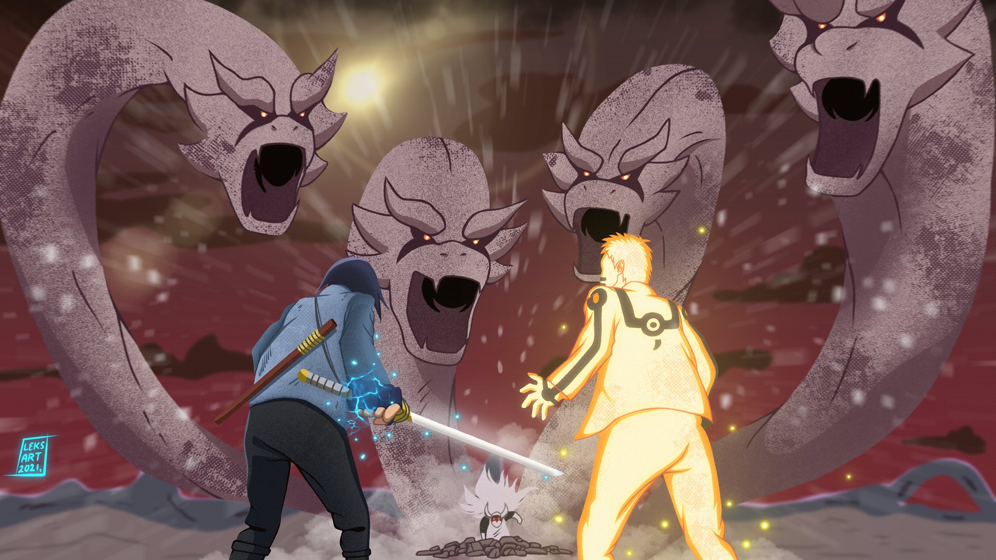 NARUTO AND SASUKE VS MOMOSHIKI!