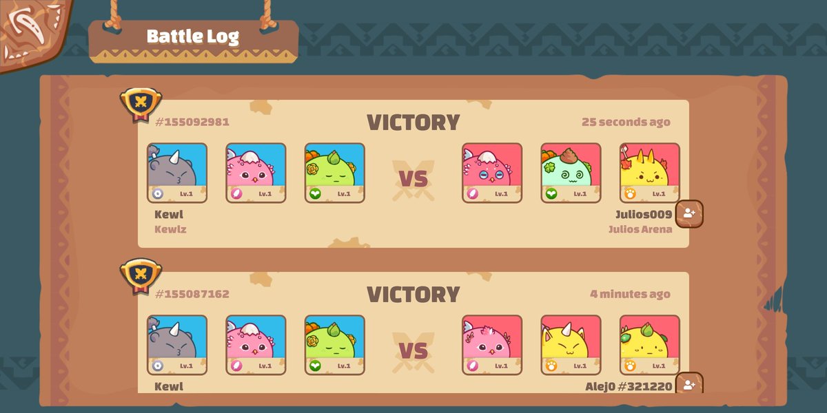 DheerajShah_'s tweet photo. Yo I finally started winning in Axie Infinity.

#AxieInfinity #AXS #SLP https://t.co/DmqWik3iJ2