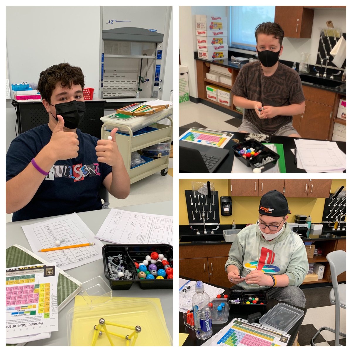 Active engagement at its finest!  ⚛️ Proud of our chemkids making and evaluating molecular models!