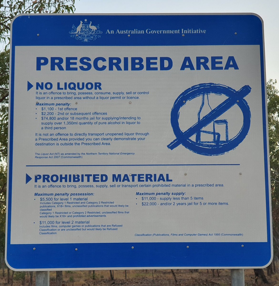 Artefact of an evil regime. Barunga, NT.